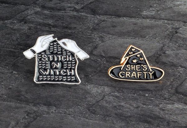creative brooch magic hat quotshe039s craftyquot black arm quotstitch n witchquot lapel denim ornament badge combinatio2690365, Gray
creative brooch magic hat quotshe039s craftyquot black arm quotstitch n witchquot lapel denim ornament badge combinatio2690365, Gray