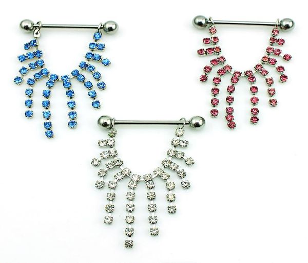 body piercing fashion nipple rings 316l stainless steel barbells hang rhinestone long branch breast jewelry whole9124637, Silver
body piercing fashion nipple rings 316l stainless steel barbells hang rhinestone long branch breast jewelry whole9124637, Silver