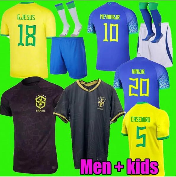 22 23 brazils vini jr. soccer jerseys brasil casemiro 23 24 national team g.jesus p.coutinho home away men kds kit .paqueta t.silva pele ma, Black;yellow
22 23 brazils vini jr. soccer jerseys brasil casemiro 23 24 national team g.jesus p.coutinho home away men kds kit .paqueta t.silva pele ma, Black;yellow
