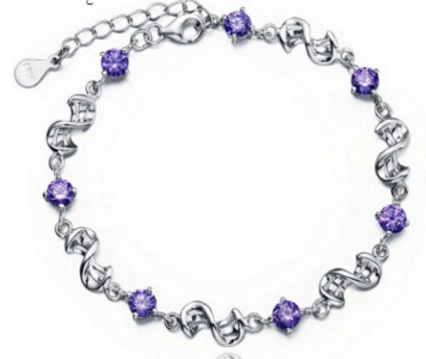 925 sterling silver amethyst rhodium bracelet for women selling korean silver jewelry whole2610897, Golden;silver
925 sterling silver amethyst rhodium bracelet for women selling korean silver jewelry whole2610897, Golden;silver
