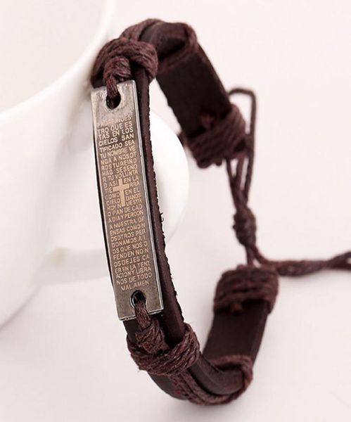 fashion simple black brown leather rope alloy handmade charm bracelets retro jewelry party decor for women men7784482, Golden;silver
fashion simple black brown leather rope alloy handmade charm bracelets retro jewelry party decor for women men7784482, Golden;silver