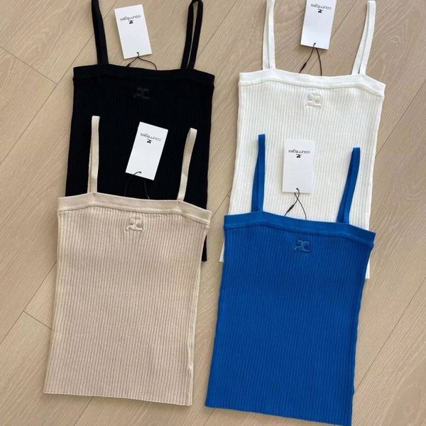 courreges summer womens tanks t shirt camis knirred vest wonmens sleeveless sweater letter bra asian size u4p5#, White
courreges summer womens tanks t shirt camis knirred vest wonmens sleeveless sweater letter bra asian size u4p5#, White