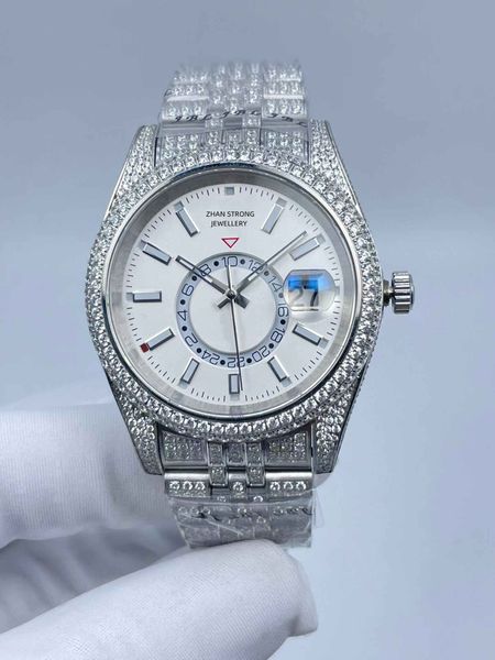 mens watch designer watches wristwatches 42mm automatic mechanical diamond iced out wristwatch stainless steel classic wristwatch montre de, Slivery;brown
mens watch designer watches wristwatches 42mm automatic mechanical diamond iced out wristwatch stainless steel classic wristwatch montre de, Slivery;brown