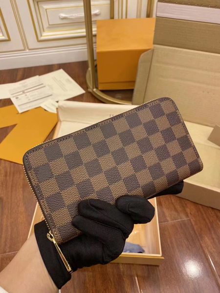 n41661 women's new luxury checker long wallet card bag, Red;black 
n41661 women's new luxury checker long wallet card bag, Red;black
