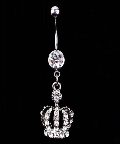 new fashion crown charm rhinestone body piercing jewelry belly button ring navel jewelry body 8501735, Silver
new fashion crown charm rhinestone body piercing jewelry belly button ring navel jewelry body 8501735, Silver