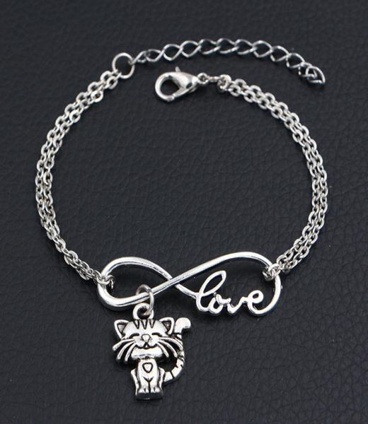 new arrival alloy infinity love cat pendant charm bracelets bangles good qaulity handmade silver link chain diy jewelry gift for5578973, Golden;silver
new arrival alloy infinity love cat pendant charm bracelets bangles good qaulity handmade silver link chain diy jewelry gift for5578973, Golden;silver