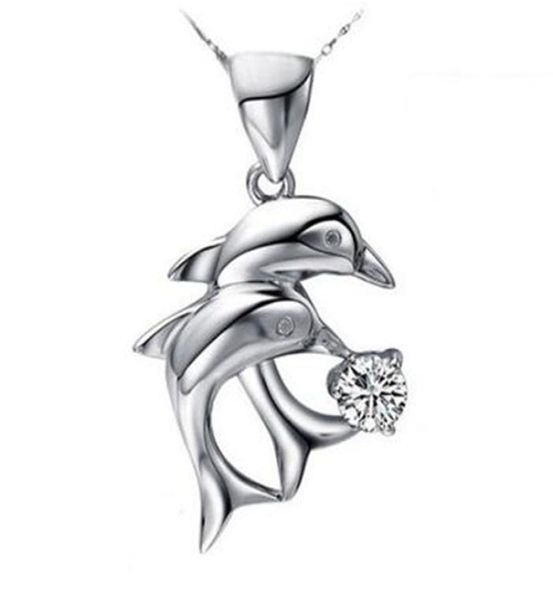 lovers diamond double dolphin love pendant amethyst crystal blue white zircon short necklac dmfn071 with chain mix order pendant9407442, Silver
lovers diamond double dolphin love pendant amethyst crystal blue white zircon short necklac dmfn071 with chain mix order pendant9407442, Silver