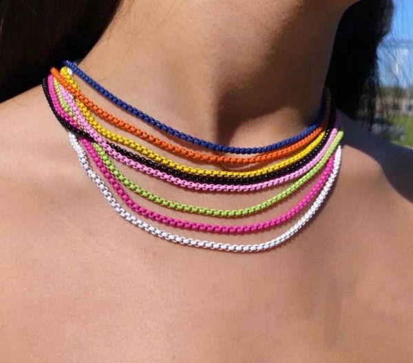 fashion jewelry 2021 statement copper enamel boho rainbow color necklace for women girl collier femme summer bijoux1408943, Silver
fashion jewelry 2021 statement copper enamel boho rainbow color necklace for women girl collier femme summer bijoux1408943, Silver