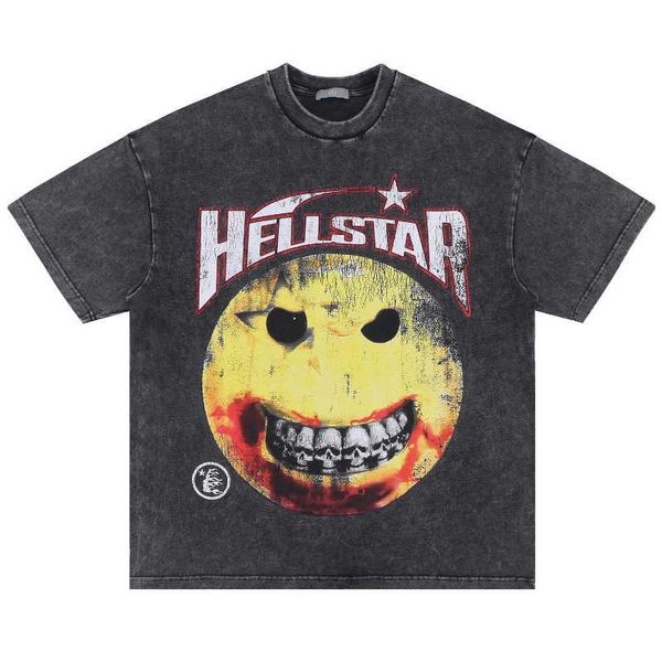 men's t-shirts 2023ss hellstar smile printed t-shirts vintage washed t shirt oversized streetwear retro short sleeve tees, White;black
men's t-shirts 2023ss hellstar smile printed t-shirts vintage washed t shirt oversized streetwear retro short sleeve tees, White;black