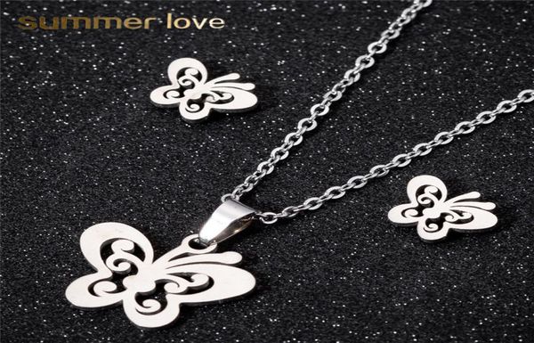 stainless steel butterfly pendant necklace stud earring set for women girls link chain earring lovely silver gold jew3143978
stainless steel butterfly pendant necklace stud earring set for women girls link chain earring lovely silver gold jew3143978