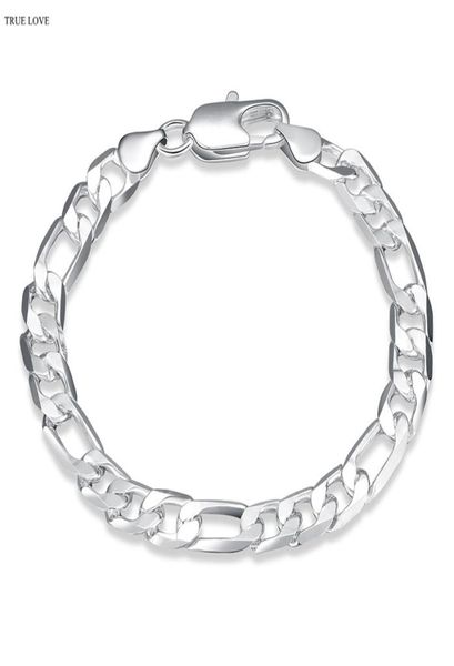 highquality 925 sterling silver plated figaro chain bracelet 8mmx20cm fashion man jewelry low whole 1969146, Black
highquality 925 sterling silver plated figaro chain bracelet 8mmx20cm fashion man jewelry low whole 1969146, Black
