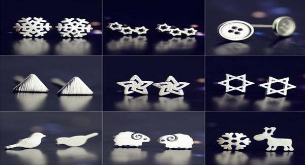925 pure silver earring needleplated platinum earring snowstarsheeptriangle mix delivery no fade 5094008, Golden
925 pure silver earring needleplated platinum earring snowstarsheeptriangle mix delivery no fade 5094008, Golden