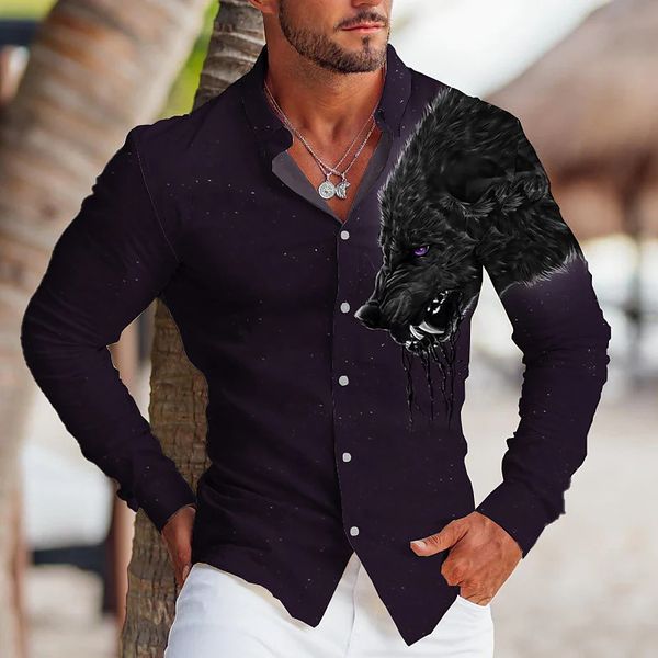 men's dress shirts wolf graphic shirt fashion casual party outdoor super cool werewolf pattern 2023 xl soft comfortable fabric 230707, White;black
men's dress shirts wolf graphic shirt fashion casual party outdoor super cool werewolf pattern 2023 xl soft comfortable fabric 230707, White;black