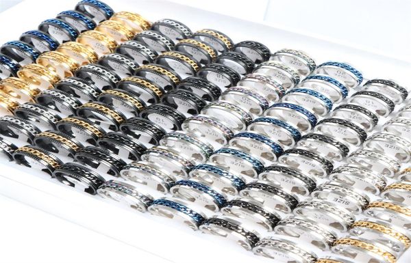 fashion cool spinner chain stainless steel rotatable rings for women men jewelry party gifts mix color whole2987068, Golden;silver
fashion cool spinner chain stainless steel rotatable rings for women men jewelry party gifts mix color whole2987068, Golden;silver
