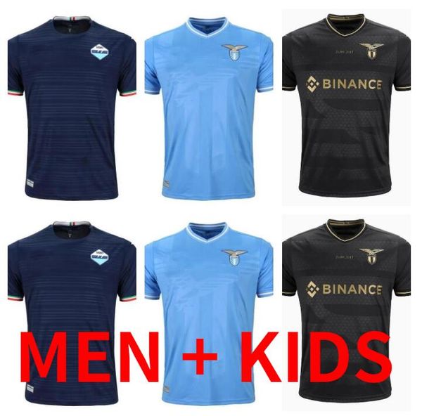 men kids kits 23 24 lazio soccer jerseys 2023 2024 home away third immobile lulic luis alberto sergej football shirt camisetas de futbol 10t, Black;yellow
men kids kits 23 24 lazio soccer jerseys 2023 2024 home away third immobile lulic luis alberto sergej football shirt camisetas de futbol 10t, Black;yellow