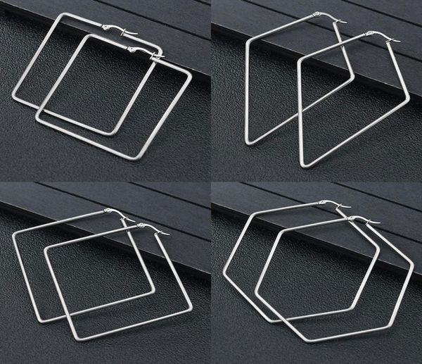 fashion stainless steel square earrings simple rhombic big hoop hollow gold plated antiallergic earring for women2615051, Golden;silver
fashion stainless steel square earrings simple rhombic big hoop hollow gold plated antiallergic earring for women2615051, Golden;silver