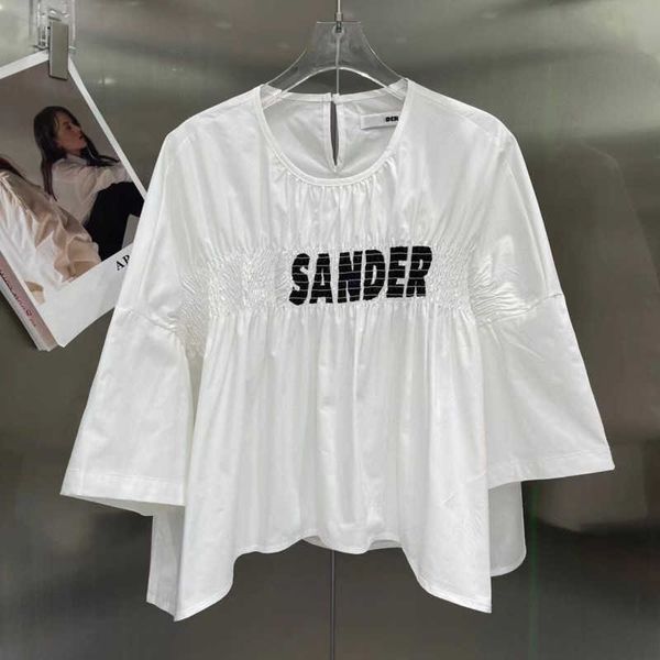 luxury brand casual shirt summer short sleeved t shirt jil designer shirts cotton sweatshirt fashion print tee womens clothing, White
luxury brand casual shirt summer short sleeved t shirt jil designer shirts cotton sweatshirt fashion print tee womens clothing, White