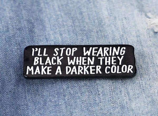 black enamel pins brooches i will swearing pins black can pins hard enamel lapel pin brooches badges4611505, Gray
black enamel pins brooches i will swearing pins black can pins hard enamel lapel pin brooches badges4611505, Gray