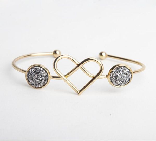 wholenew fashion druzy drusy bracelet gold plated knotted love heart open adjustable bangle bracelets for women lady jewelry4534303, Black
wholenew fashion druzy drusy bracelet gold plated knotted love heart open adjustable bangle bracelets for women lady jewelry4534303, Black