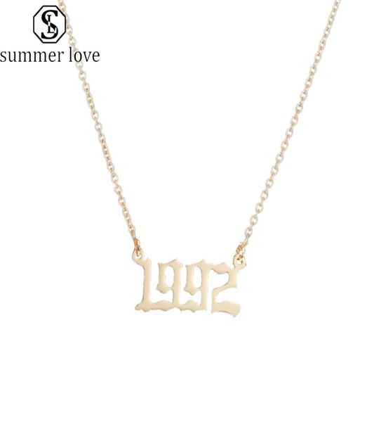 birth years stainless steel necklace initial year number necklace birthday gift charm friendship old english arabic mumerals jewel9598625, Silver
birth years stainless steel necklace initial year number necklace birthday gift charm friendship old english arabic mumerals jewel9598625, Silver