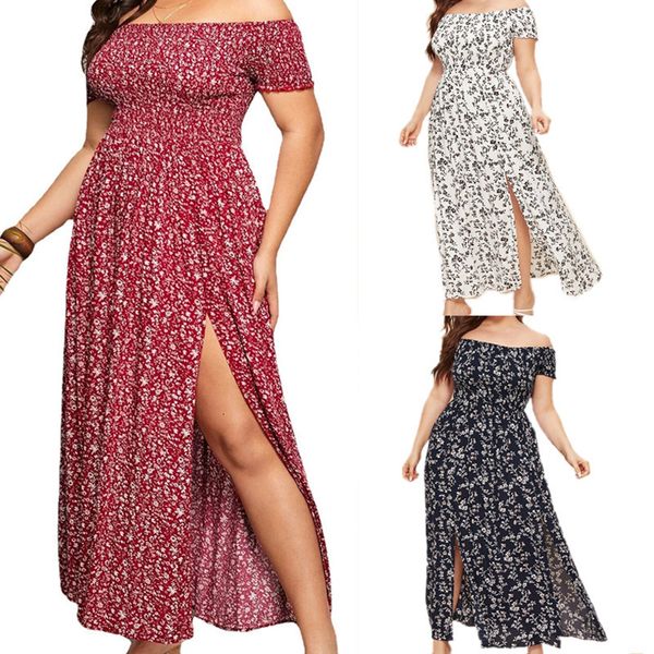 urban dresse large dress floral print shoulder straight neck split dres skirt casual holiday street style vintage 230707, White;black
urban dresse large dress floral print shoulder straight neck split dres skirt casual holiday street style vintage 230707, White;black