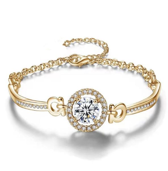 luxury designer bracelet simple zircon crystal jewelry steel 18k gold chains men fashion bangle women whole8294605, Golden;silver
luxury designer bracelet simple zircon crystal jewelry steel 18k gold chains men fashion bangle women whole8294605, Golden;silver