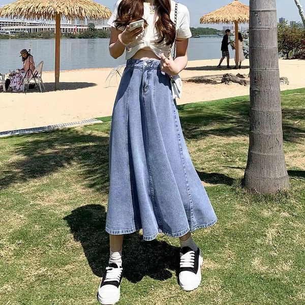 skirts lucyever korean style high waist long skirts for women fashion summer thin a-line denim skirt women's all-match midi skirts 2307, Black
skirts lucyever korean style high waist long skirts for women fashion summer thin a-line denim skirt women's all-match midi skirts 2307, Black