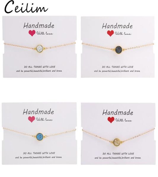 handmade crystal round resin druzy charm bracelet colorful natural stone bracelets bangles for women gold friendship jewelry gift 3754124, Golden;silver
handmade crystal round resin druzy charm bracelet colorful natural stone bracelets bangles for women gold friendship jewelry gift 3754124, Golden;silver
