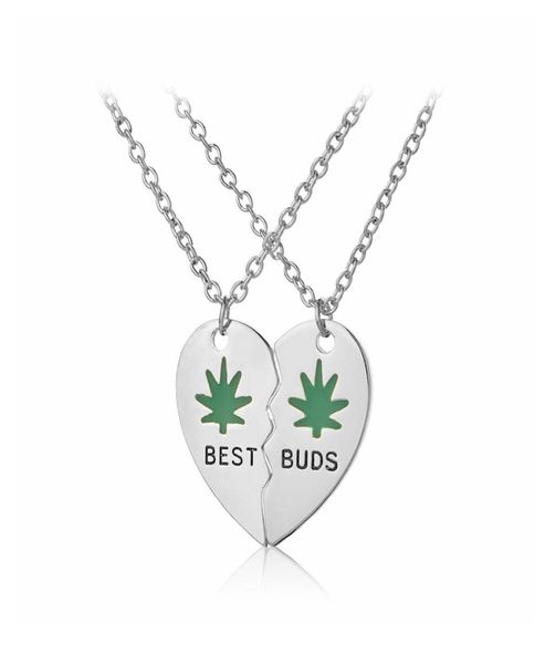 buds necklace enamel weed leaves broken heart pendant necklaces good friends bff jewelry gifts1936584, Silver
buds necklace enamel weed leaves broken heart pendant necklaces good friends bff jewelry gifts1936584, Silver