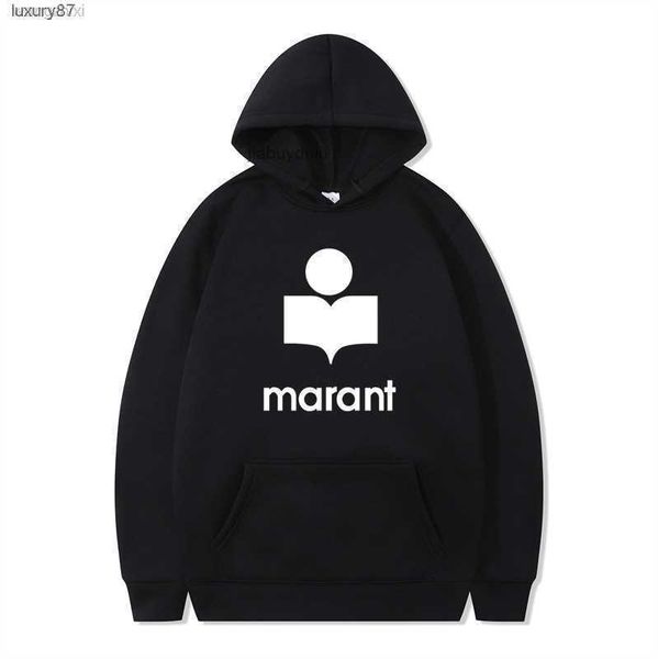 autumn and winter men's women's marant classic letters brushed printing hooded personalized leisure long sleeve sweater, Black
autumn and winter men's women's marant classic letters brushed printing hooded personalized leisure long sleeve sweater, Black