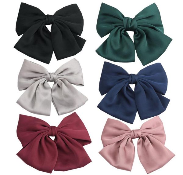 good quality japanese styles large hair bows double layer satin fabric big bow hairpins women hair clips spring barrettes2079032, Golden;silver
good quality japanese styles large hair bows double layer satin fabric big bow hairpins women hair clips spring barrettes2079032, Golden;silver