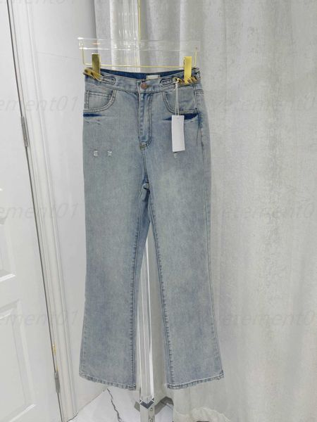 sweatpants 23ss classic leisure denim pant woman washed denim fabric with hardware chain high waist long jeans womens clothes, Blue
sweatpants 23ss classic leisure denim pant woman washed denim fabric with hardware chain high waist long jeans womens clothes, Blue