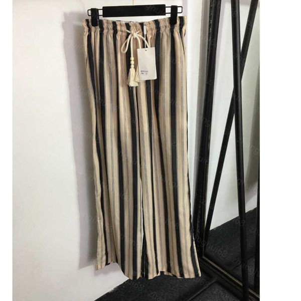 23ss womens designer clothing womens pants color contrast striped elastic high-waisted wide-leg pants women clothing a1, Black;white
23ss womens designer clothing womens pants color contrast striped elastic high-waisted wide-leg pants women clothing a1, Black;white