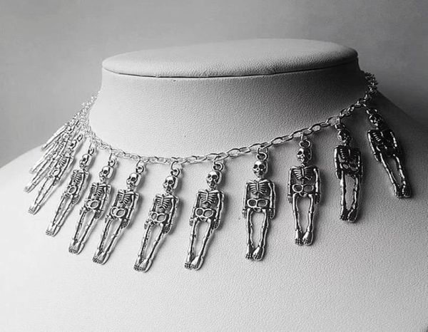 gothic skeleton necklaces skull human bone statement necklace pendant women jewelry punk rock bar party collars vintage silver cho9441528
gothic skeleton necklaces skull human bone statement necklace pendant women jewelry punk rock bar party collars vintage silver cho9441528