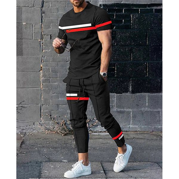 men's tracksuits tshirt pants tracksuit stripe 3d print t shirts trousers sets 2 pieces fashion streetwear male oversized suits sportsw, Gray
men's tracksuits tshirt pants tracksuit stripe 3d print t shirts trousers sets 2 pieces fashion streetwear male oversized suits sportsw, Gray