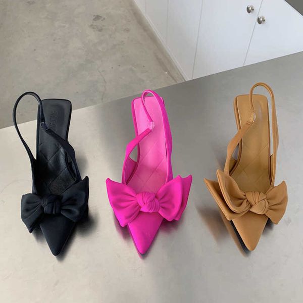sandals summer brand women slingback sandals shoes fashion bow-knot pointed toe slip on ladies elegant dress pumps 230417, Black
sandals summer brand women slingback sandals shoes fashion bow-knot pointed toe slip on ladies elegant dress pumps 230417, Black