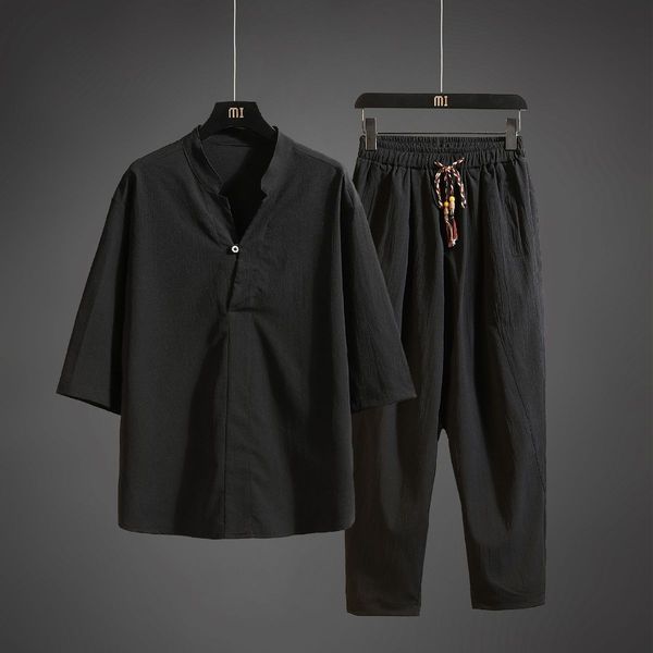 mens tracksuits summer mens suit jacket trousers classic sports korean version of cotton linen twopiece set m4xl 230707, Gray
mens tracksuits summer mens suit jacket trousers classic sports korean version of cotton linen twopiece set m4xl 230707, Gray