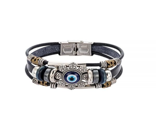 punk lucky eye turkish evil eye charm bracelets for men women handmade jewelry multilayer black leather bangle female gift9087848, Golden;silver
punk lucky eye turkish evil eye charm bracelets for men women handmade jewelry multilayer black leather bangle female gift9087848, Golden;silver