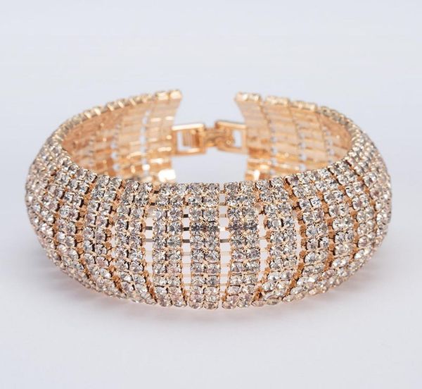luxury crystal bracelets for women gold silver color bracelet bangles femme bridal wedding jewelry accessories5816330, Golden;silver
luxury crystal bracelets for women gold silver color bracelet bangles femme bridal wedding jewelry accessories5816330, Golden;silver