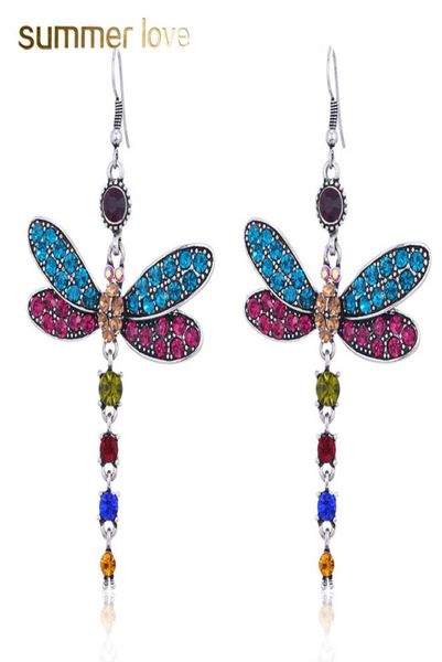 colorful crystal dragonfly tassel vintage drop dangle stud earring for women silver plating earrings trendy party wedding jewelry6591682, Golden;silver
colorful crystal dragonfly tassel vintage drop dangle stud earring for women silver plating earrings trendy party wedding jewelry6591682, Golden;silver