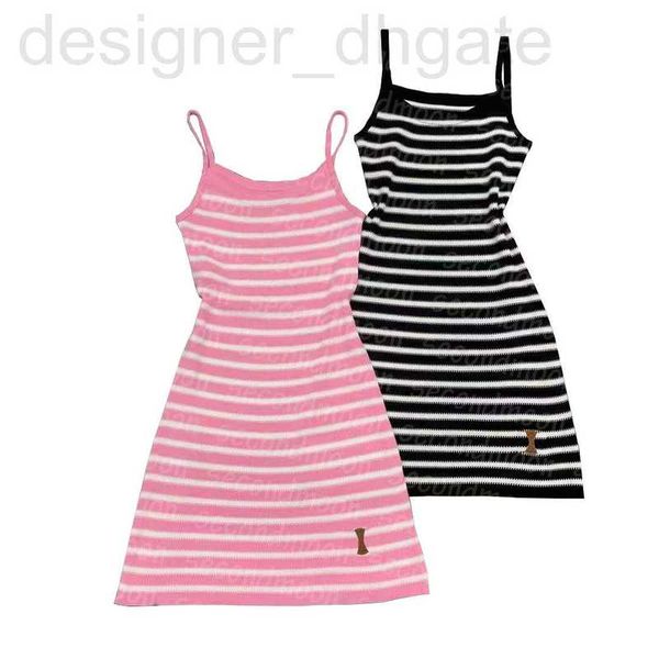 basic & casual dresses designer women striped dress sleeveless knitting summer breathable knit stretch i64g, Black;gray
basic & casual dresses designer women striped dress sleeveless knitting summer breathable knit stretch i64g, Black;gray