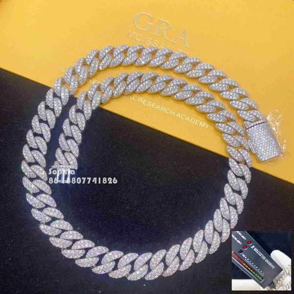fine jewelry hip hop necklace s925 sterling silver gold plated 12mm 2 row d color vvs1 moissanite diamond cuban link chain
fine jewelry hip hop necklace s925 sterling silver gold plated 12mm 2 row d color vvs1 moissanite diamond cuban link chain