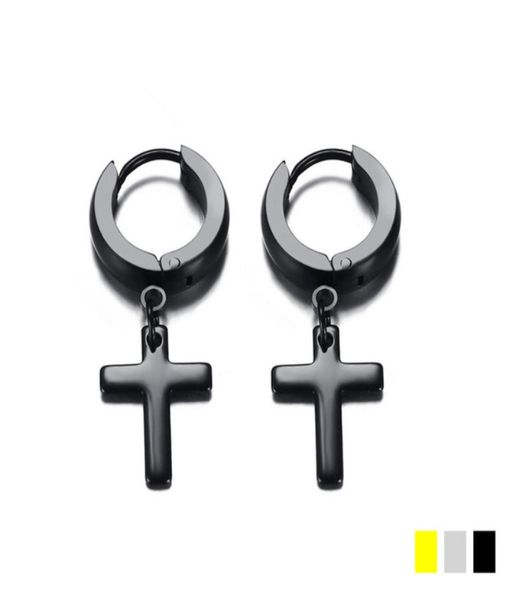 allergy cross dangle ear clasp hoop earring fashionable punk ear studs stainless steel earrings3534928, Silver
allergy cross dangle ear clasp hoop earring fashionable punk ear studs stainless steel earrings3534928, Silver