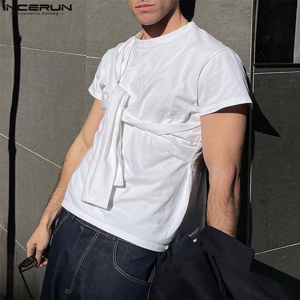 men's t-shirts incerun men t shirt solid color knotted loose o-neck short sleeve fashion camisetas streetwear summer casual tee s-5xl, White;black
men's t-shirts incerun men t shirt solid color knotted loose o-neck short sleeve fashion camisetas streetwear summer casual tee s-5xl, White;black