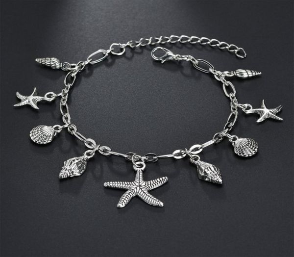 kimter bohemian starfish shell pendant anklets for women fashion silver color conch ankle bracelets summer beach accessories x55fz5094477, Red;blue
kimter bohemian starfish shell pendant anklets for women fashion silver color conch ankle bracelets summer beach accessories x55fz5094477, Red;blue