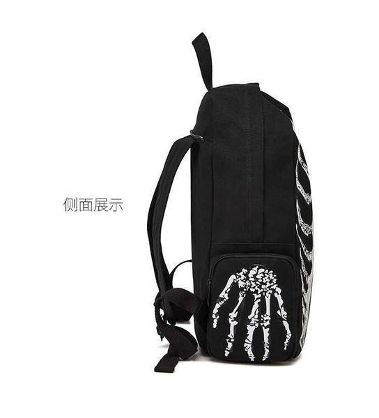 backpack 2023 new printed trendy canvas bag skull personalized women s casual men s 230708
backpack 2023 new printed trendy canvas bag skull personalized women s casual men s 230708