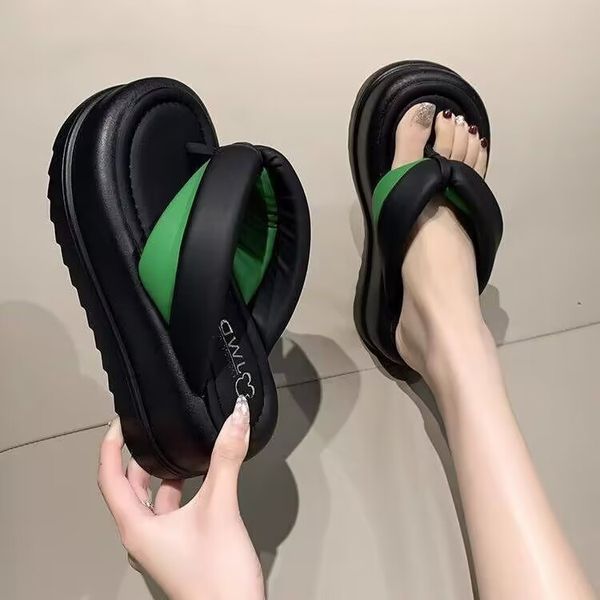 women's platform slippers fashion comfortable foot massage outdoor personality leisure increase shopping sandals, Black
women's platform slippers fashion comfortable foot massage outdoor personality leisure increase shopping sandals, Black