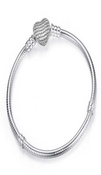authentic 925 sterling silver plated bracelet fit bracelet charms heart pave cz bangle european beads silver jewelry for women6261522, Black
authentic 925 sterling silver plated bracelet fit bracelet charms heart pave cz bangle european beads silver jewelry for women6261522, Black