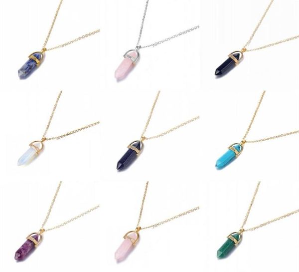 fashion hexagonal column quartz necklaces pendants gold chain natural stone crystal pendant necklace for women jewelry9653444, Silver
fashion hexagonal column quartz necklaces pendants gold chain natural stone crystal pendant necklace for women jewelry9653444, Silver