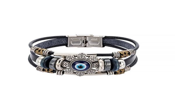 punk lucky eye turkish evil eye charm bracelets for men women handmade jewelry multilayer black leather bangle female gift2070554, Golden;silver
punk lucky eye turkish evil eye charm bracelets for men women handmade jewelry multilayer black leather bangle female gift2070554, Golden;silver